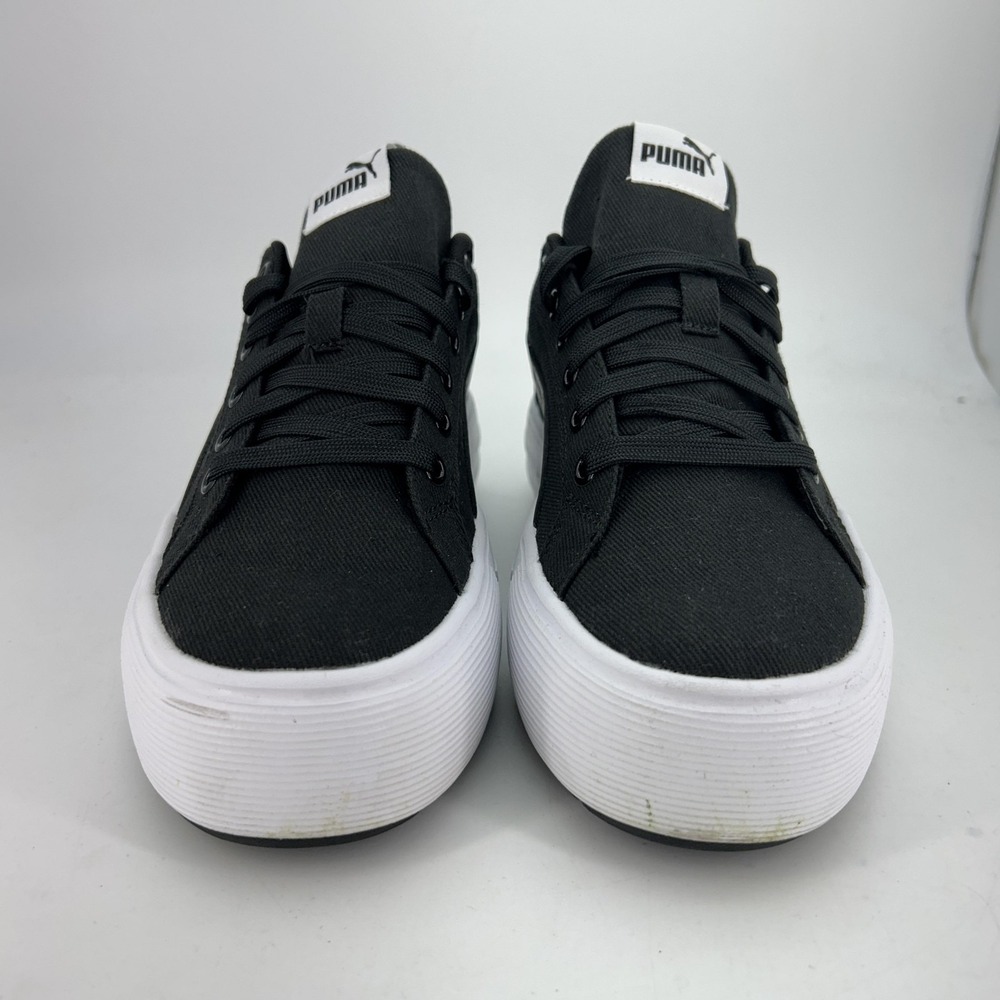 PUMA Kaia 2.0 CV Shoes Womens Size 8 Black Canvas‎ Platform SoftFoam+ Sneakers - Picture 3 of 15